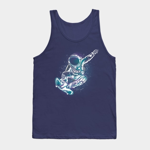 astronaut skateboard Tank Top by daizzy